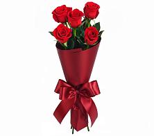 Букет 5 Красных роз Эдлесс Лав в Новой Пролетарке