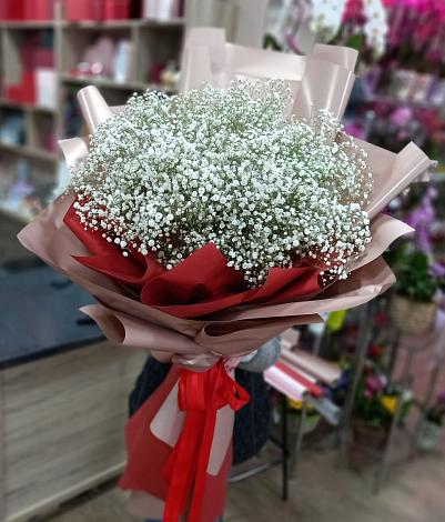 Букет цветов из: Гипсофила в Новой Пролетарке