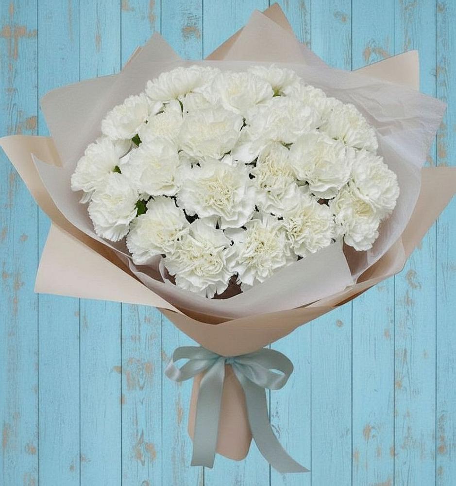 Букет цветов из: Гвоздики в Новой Пролетарке