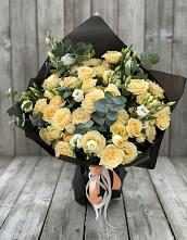 Букет цветов из:  Розы и Лизиантусы #REPLACE_PRED# Новой Пролетарке