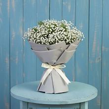 Букет цветов из:  Гипсофила в Новой Пролетарке