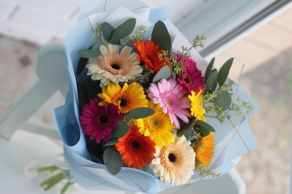 Букет цветов из: Герберы в Новой Пролетарке