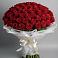 Букет 101 Красная роза Блэк Мэджик в Новой Пролетарке