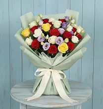 Букет цветов из:  Розы #REPLACE_PRED# Новой Пролетарке