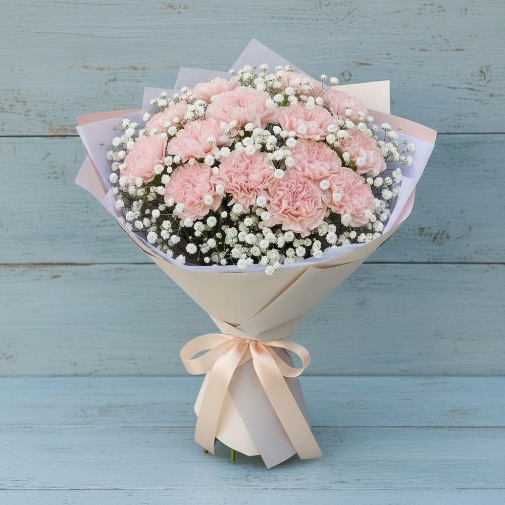 Букет цветов из: Гвоздики в Новой Пролетарке