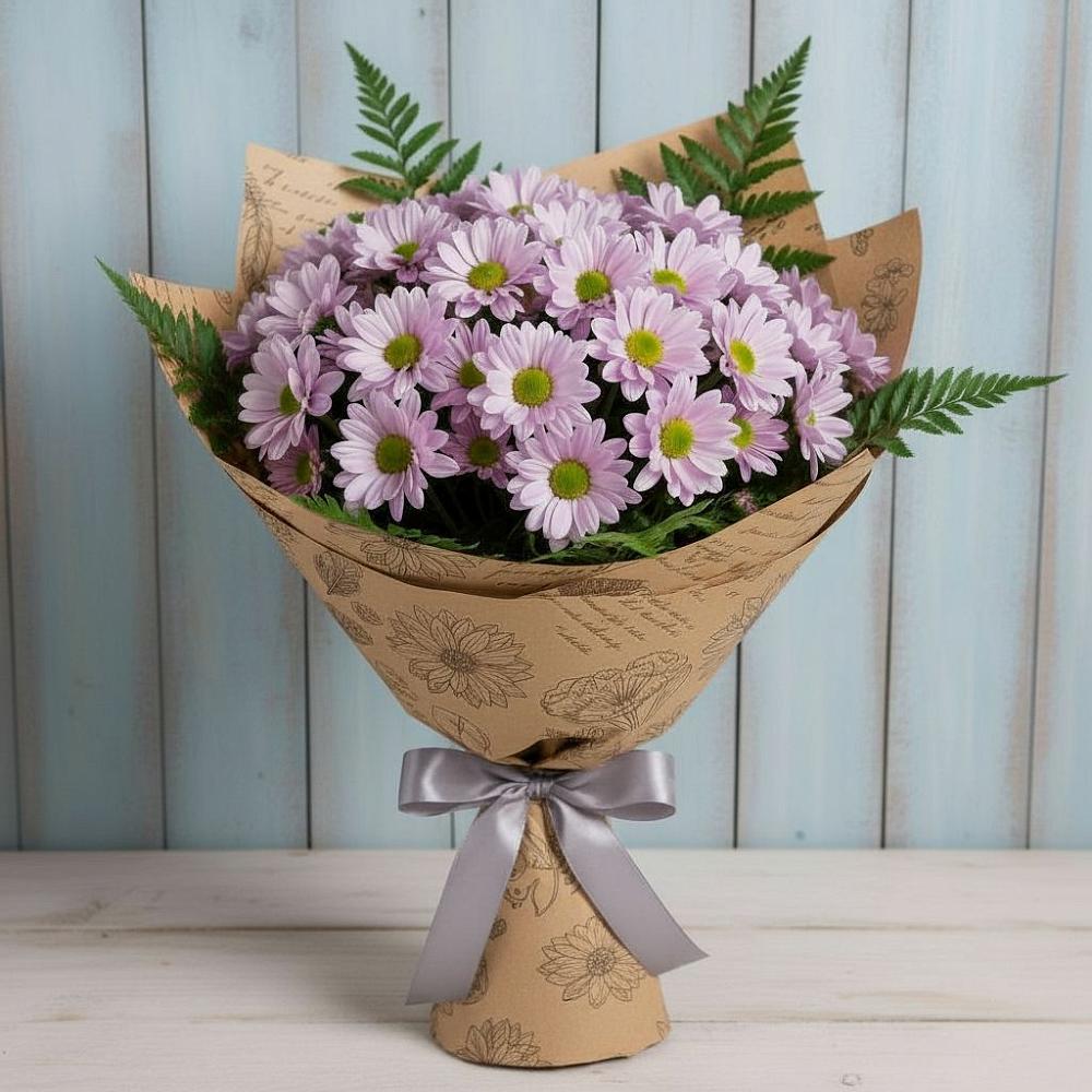 Букет цветов из: Хризантемы в Новой Пролетарке