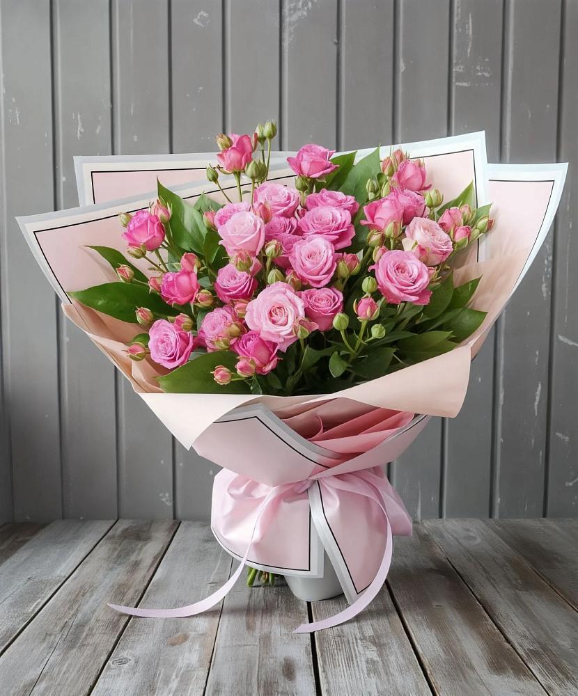 Букет Розовый кустик в Новой Пролетарке