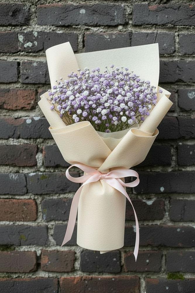 Букет цветов из: Гипсофила в Новой Пролетарке