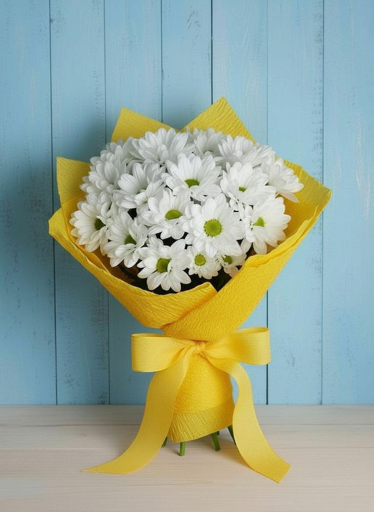 Букет цветов из: Хризантемы в Новой Пролетарке