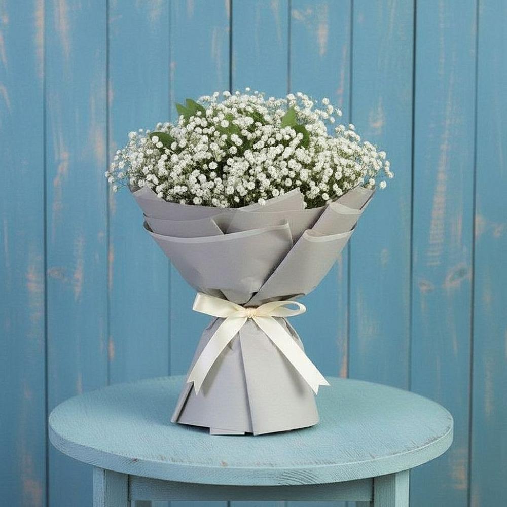 Букет цветов из: Гипсофила в Новой Пролетарке