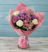Букет цветов из:  Герберы #REPLACE_PRED# Новой Пролетарке