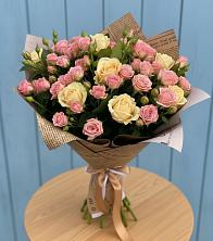 Букет цветов из:  Розы в Новой Пролетарке