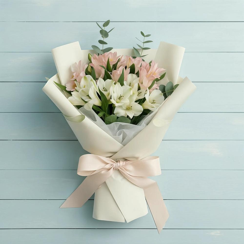 Букет цветов из: Альстромерии в Новой Пролетарке