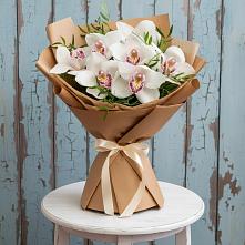Букет цветов из:  Орхидеи и Розы в Новой Пролетарке